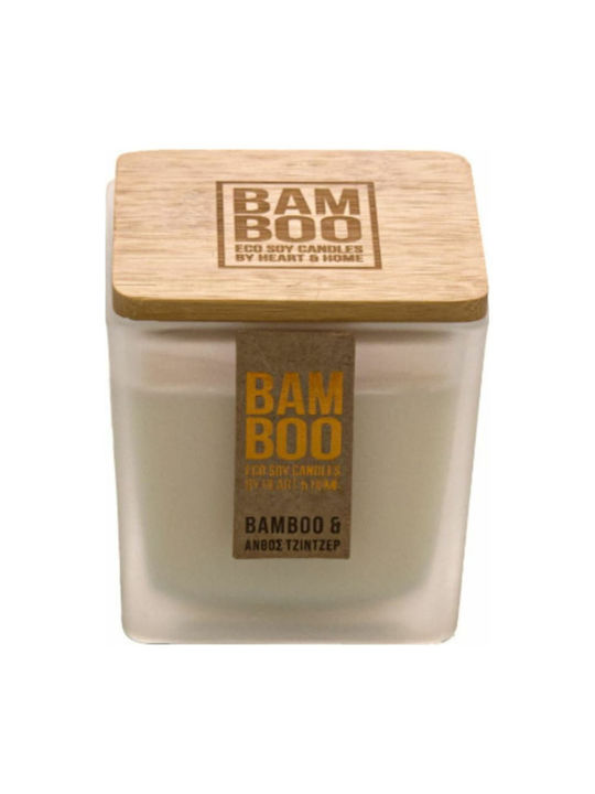 Heart & Home Ароматична Свещ от Соя Bamboo в Бу...