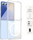 Klassischer Fall Samsung Galaxy Z Flip 7 5G Schutz-Silikon MagSafe Lade Kompatibel Transparent