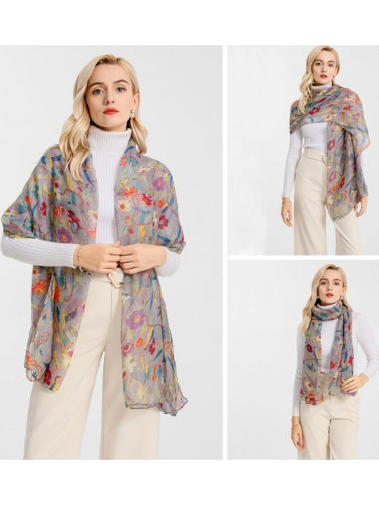 Women's Wool Scarf Gray