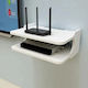 Router Accessories Holder 20 X 30 Cm 2 Compartments Pvc Matte Finish White