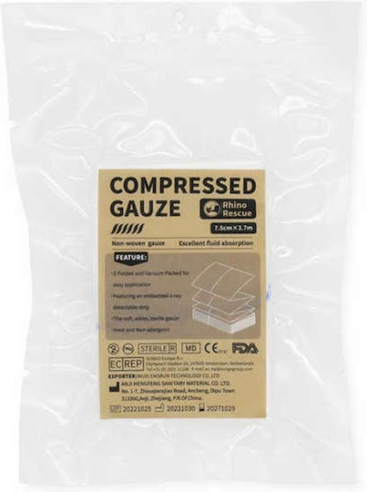 Rhino Rescue Sterile Gauze 7.5x370cm 1pcs