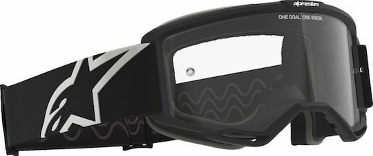 Motocross Goggles Alpinestars Vision OTG Black Gray Clear