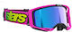 Motocross Goggles Alpinestars Vision 8 Vista Pink Yellow Mirror-Blue