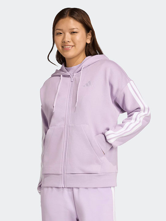 adidas Дамска Жилетка Суитшърт Худи Сив