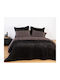 Nef-Nef Homeware Blanket Cover Κουβερλί Υπέρδιπλο από Πολυεστέρα Black 230x240cm