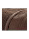 Nef-Nef Homeware Brave Coverlet Queen Size from Polyester Mocca 230x240cm