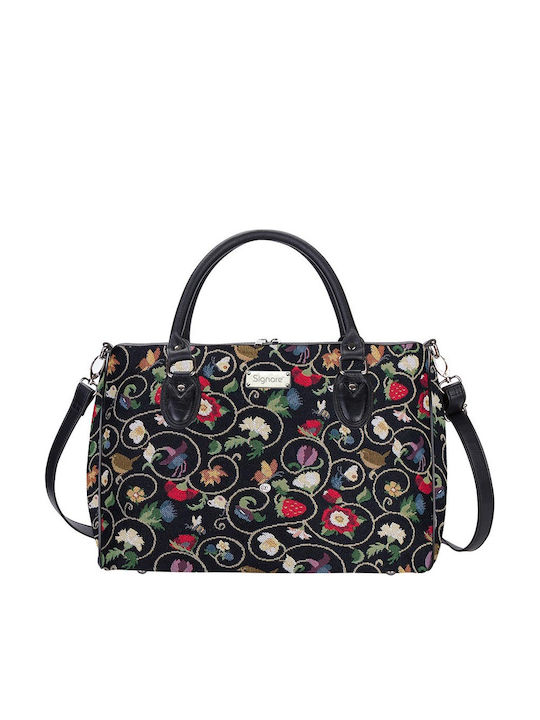 Signare Jacobean Women's Bag Shoulder Black