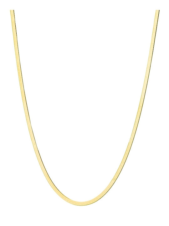 Loisir Madison Chain Neck Snake made of Steel Gold-plated Length 40cm
