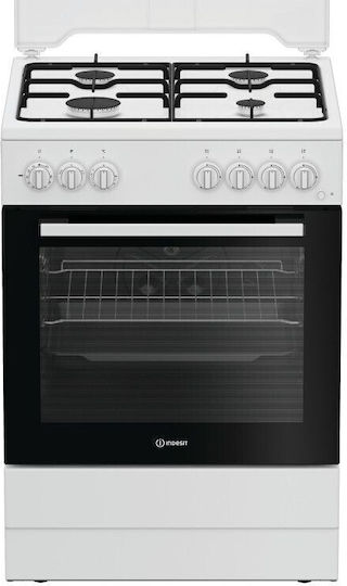 Indesit Gasherd 73Es B60cm. Weiß