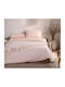 Nef-Nef Homeware Bettwäsche-Set King Size mit Gummiband 180x200+35cm. Fragesca Ecru 4Stück