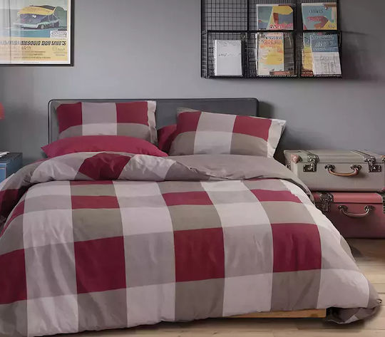 Nef-Nef Homeware Сет Чаршафи 240x270см. Casual Bordo 4бр