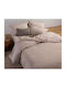 Nef-Nef Homeware Sheet Sets Single 170x270cm. Lucil Beige 3pcs