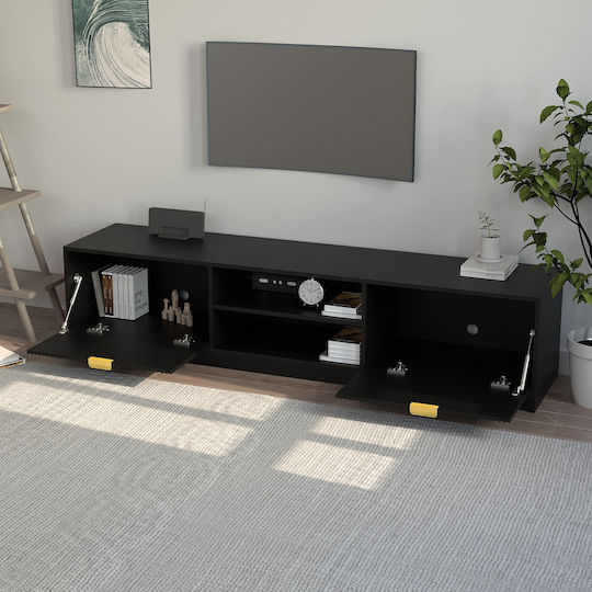 TV Stand Allegro Plus Black L180xW40xH40cm