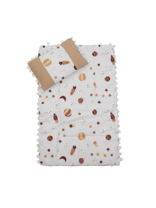 Kamtex Baby Blanket Nursery Swaddling Blankets Waffle Beige 2pcs