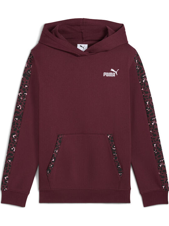 PUMA Hanorac Copii cu Glugă și Buzunare Burgund...