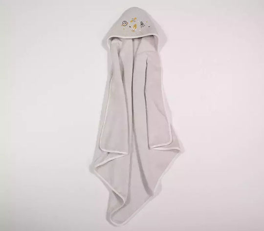Nef-Nef Homeware Βρεφική Κάπα-Μπουρνούζι με Κουκούλα 75x75εκ.