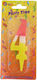 Arpex Candle Party Time Number 4 Yellow-White-Red Arpe0564