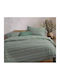 Nef-Nef Homeware Duvet Cover Set Cotton Single with Pillowcase 170x240 Degree Green