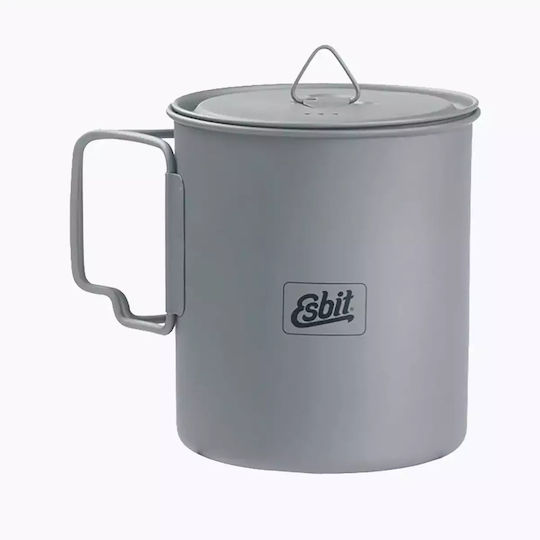 Esbit Becher mit Griff Thermosflasche 750ml Gray mit Stroh und Handgriff