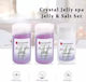 Ολοκληρωμένο Σετ Πεντικιούρ Jelly Spa Bathrani Λεβάντα 3τμχ