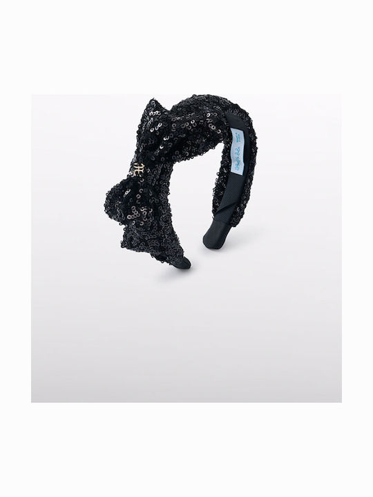 Abel & Lula Black Kids Headband with Bow