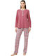 Vamp Summer Women's Pyjama Set Dark Pink