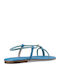 Women's Flat Sandals in Blue Color