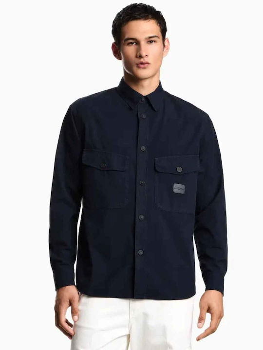 Langärmlig Hemd Dark Blue