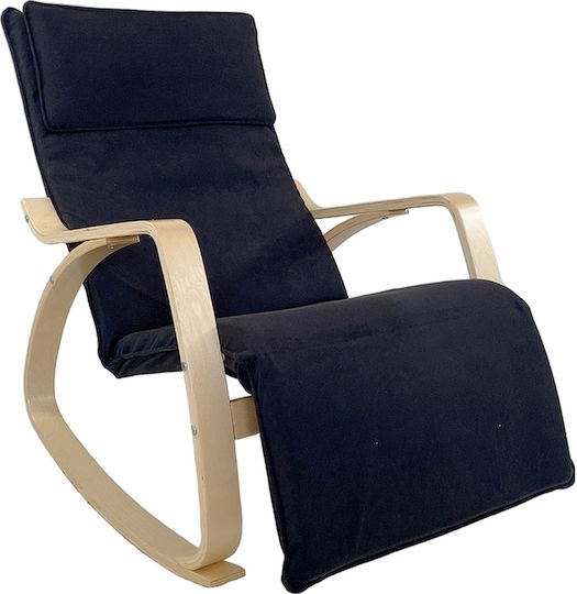 Κουνιστή Lundra 67x127x91cm Μαύρο/φυσικό Κουνιστή Lundra 67x127x91cm Μαύρο/φυσικό