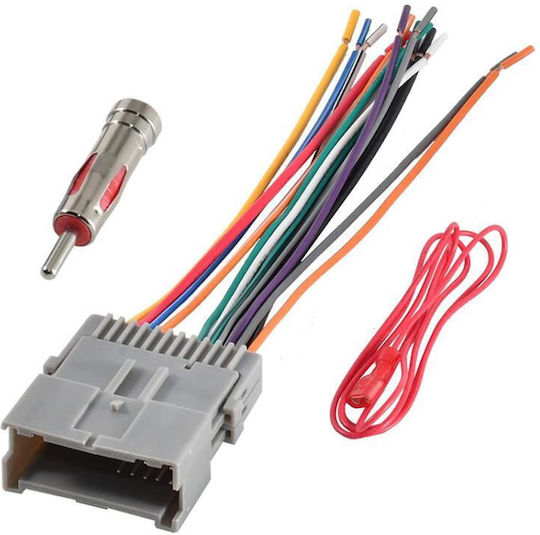 Καλωδίωση Στερεοφωνικού Αυτοκινήτου Chevrolet Chrysler Gmc Buick Καλώδιο Τροφοδοσίας Gmc + Acc + Προσαρμογέας Κεραίας