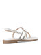 Women's Flat Sandals in White Color