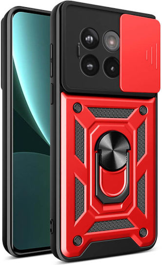 Bodycell Slide Cover Back Cover Plastic Red (OnePlus 13R)