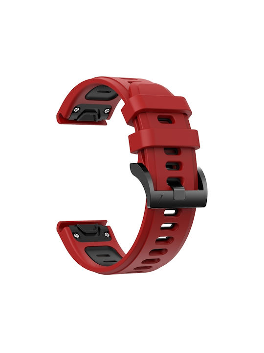 Strap Stainless Steel Red (Garmin Instinct 2)