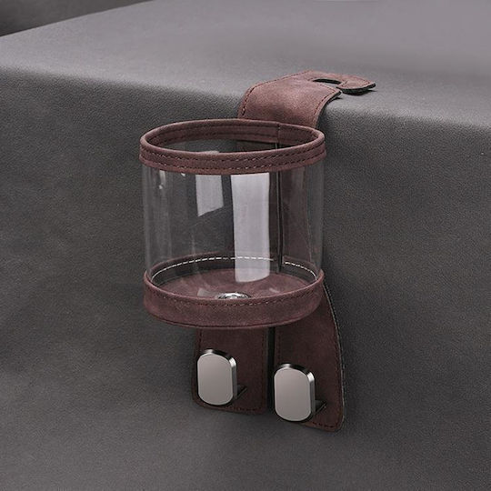 Car Cup Holder 2 Positions for Seat Back in Brown Color