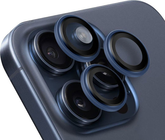 Obal:Me Camera Protection Tempered Glass Blue for the Apple iPhone 15 Pro, iPhone 15 Pro Max