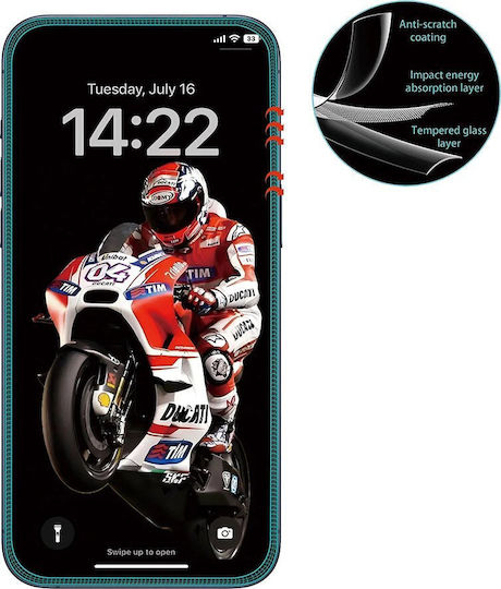 Anank 3d Anti-crack Screen Protector Iphone 15 Pro Max Black