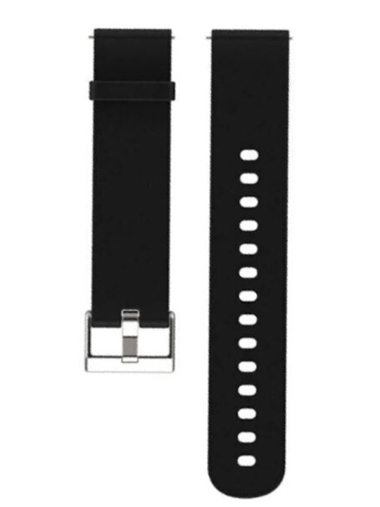 Jaga Gummi-Armband Schwarz 18mm
