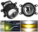Square Waterproof Foglights Car LED Universal Ford C-Max / Explorer / Transit Connect / Focus / Mustang / Ranger / Taurus / Fiesta Honda CR-V / Pilot Lexus LS Nissan Sentra / Note Subaru Outback 55W 3cm with Yellow Lighting 2pcs