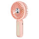 Linq Silent Portable Fan 3 Speeds Battery Phone Stand Pink