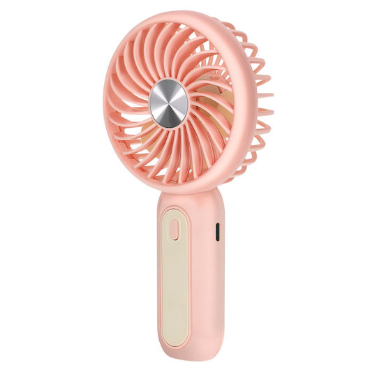 Linq Silent Portable Fan 3 Speeds Battery Phone Stand Pink