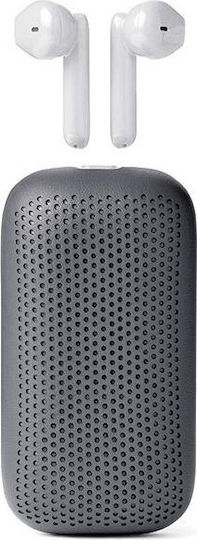 Lexon LA127 Earbud Bluetooth Handsfree Căști cu Carcasă de Încărcare Gri