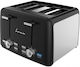 Fram Toaster 4 Slots 1500W Black