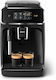 Philips Αυτόματη Μηχανή Espresso 1500W Πίεσης 15bar για Cappuccino με Μύλο Άλεσης Μαύρη EP2225/10