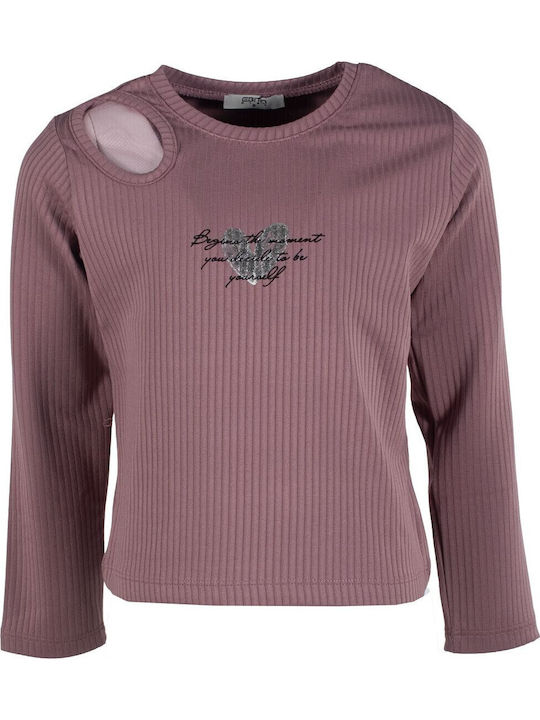 Evita Kids' Shirt Long Sleeve Purple