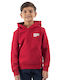 Kids Sweatshirt with Hood Red