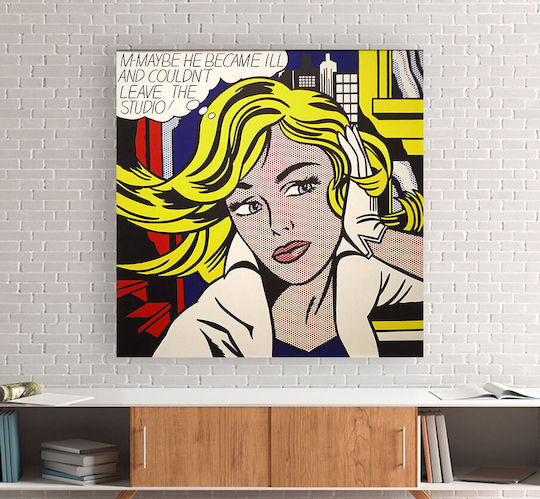 Платнен Панел Живопис Maybe Pop Art Lady 30x30 См