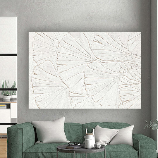 Платнен Панел Живопис White Lines Flowers 150x100 См