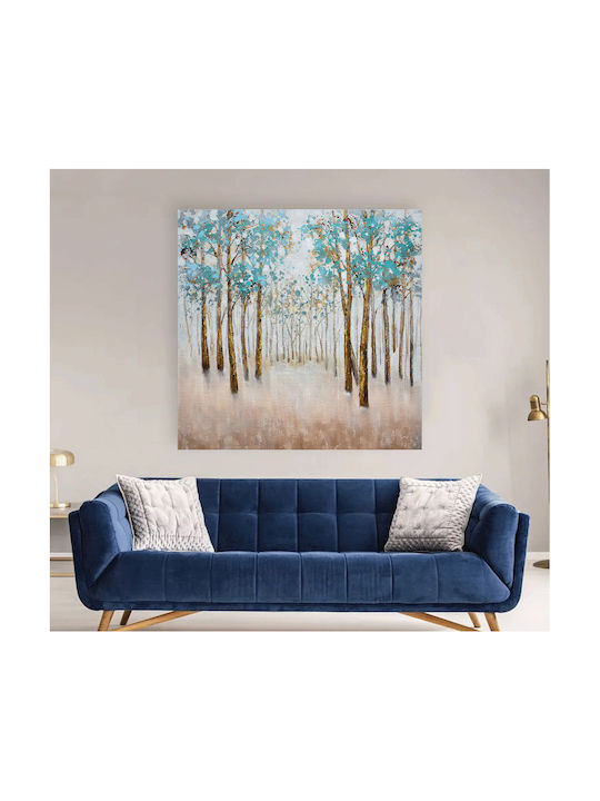 Canvas Painting Forest To World 90x90 Cm