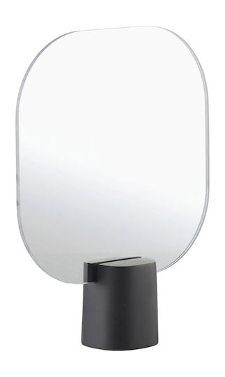 Zone Denmark Tabletop Makeup Mirror Cement Base 20x6x26.5 Time Black