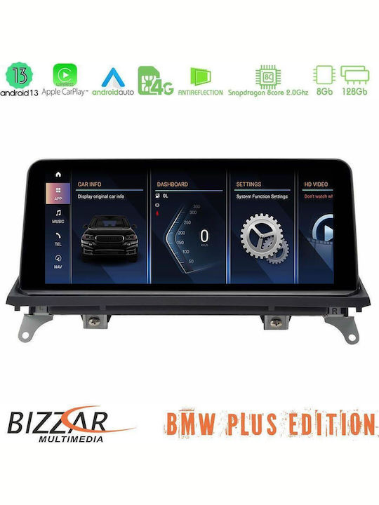 Bizzar Car Audio System for BMW X5 / X6 2007-2010 (Bluetooth/USB/WiFi/GPS/Apple-Carplay/Android-Auto) with Touch Screen 10.25"